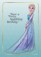Elsa kaart have a pretty sparkling birthday